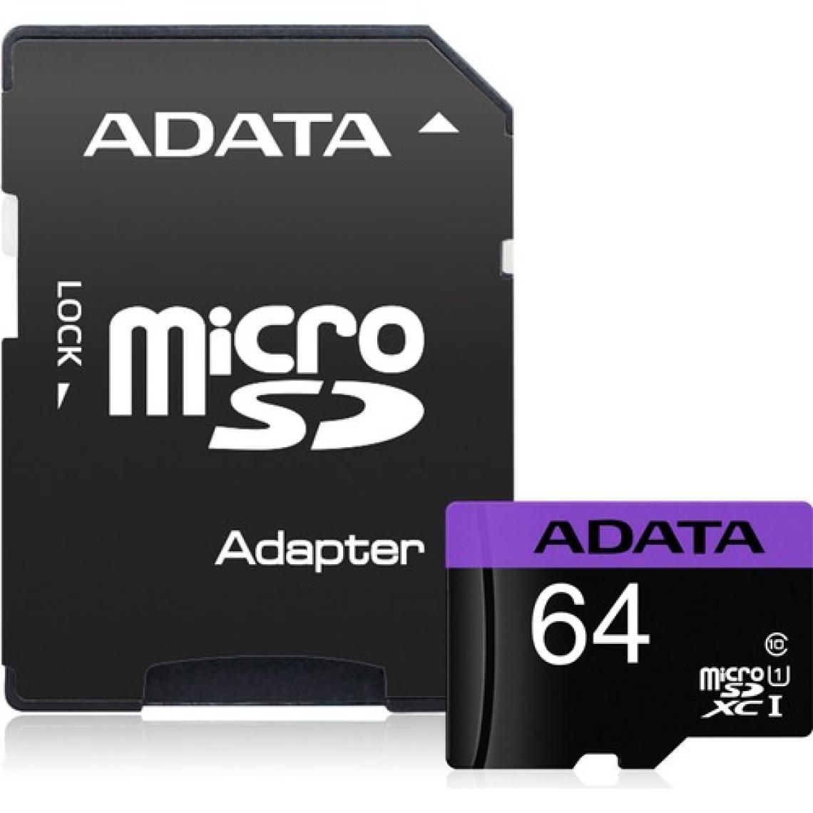 Adata Premier 64 GB AUSDX64GUICL10-RA1 80MB/s UHS-I Class10 Micro SD Kart