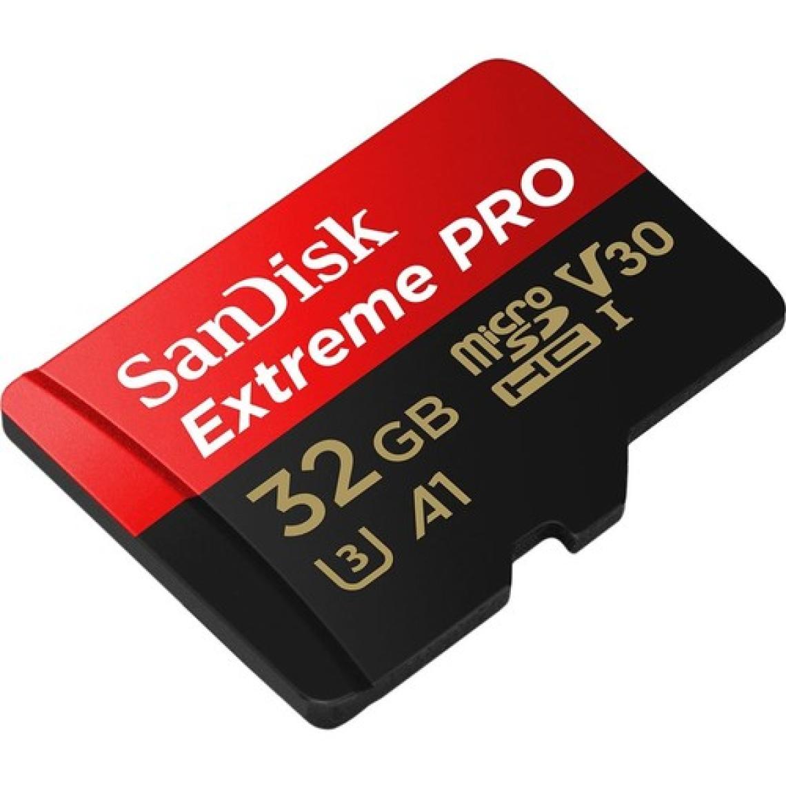 Sandisk Extreme Pro microSDHC 32GB + SD Adapter + Rescue Pro Deluxe 100MB/s A1 C10 SDSQXCG-032G-GN6MA