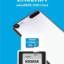 Kioxia 64GB Exceria Micro SDXC UHS-1 C10 100MB/sn Hafıza Kartı (LMEX1L064GG2)