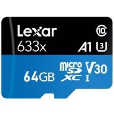 Lexar 633x Class 10 UHS-I U1 64 GB Micro SD Kart