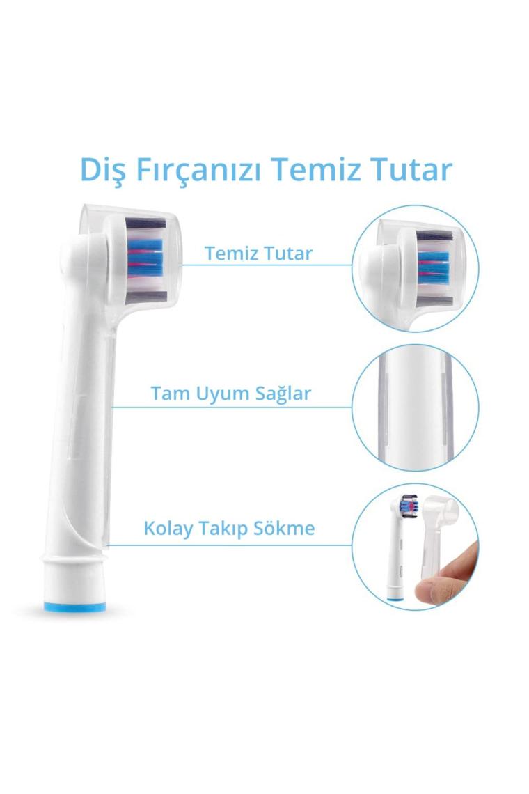 Oral-b Şarjlı Ve Pilli Diş Fırçaları Için 8 Adet Koruyucu Kapak