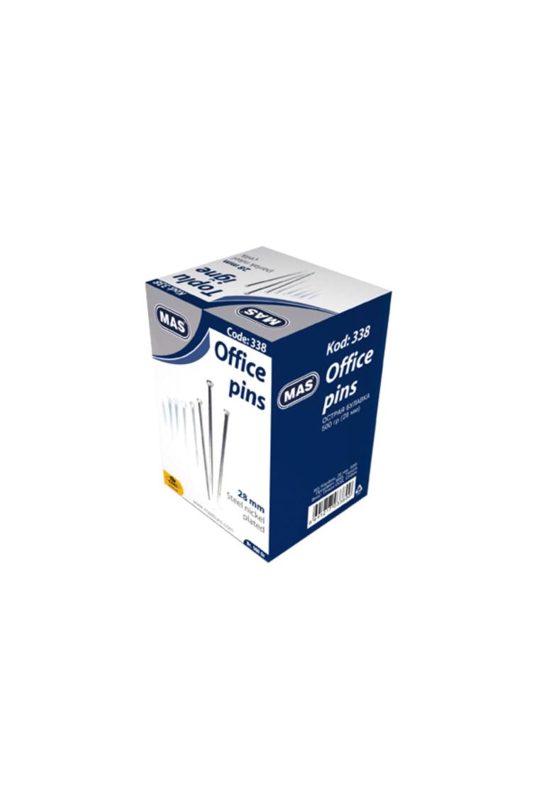 Mas 338 Toplu İğne 500 Gr.(Nikelli)28 Mm.
