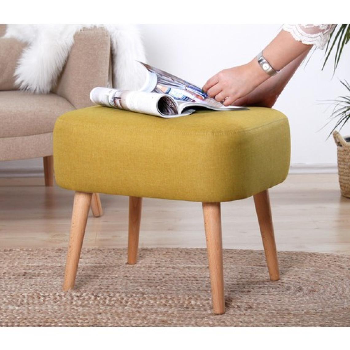 Lorence Home Parrot Puf - Sarı