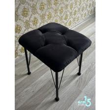 Yirmi15 Siyah Puf Metal Ayaklı Puf Novoluxpuf Bench & Puf