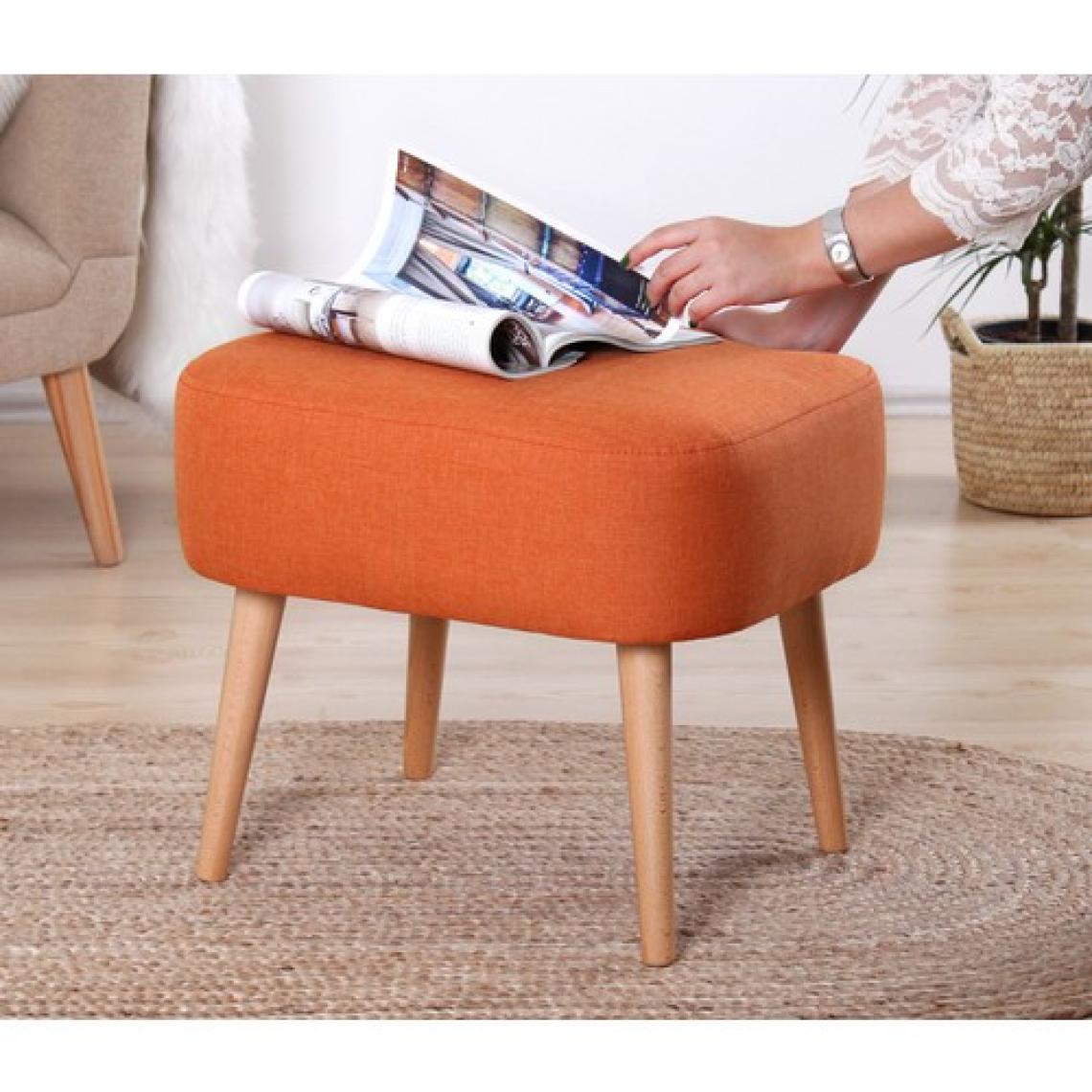 Lorence Home Parrot Puf - Turuncu