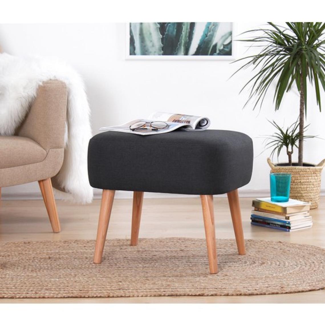 Lorence Home Parrot Puf - Koyu Gri