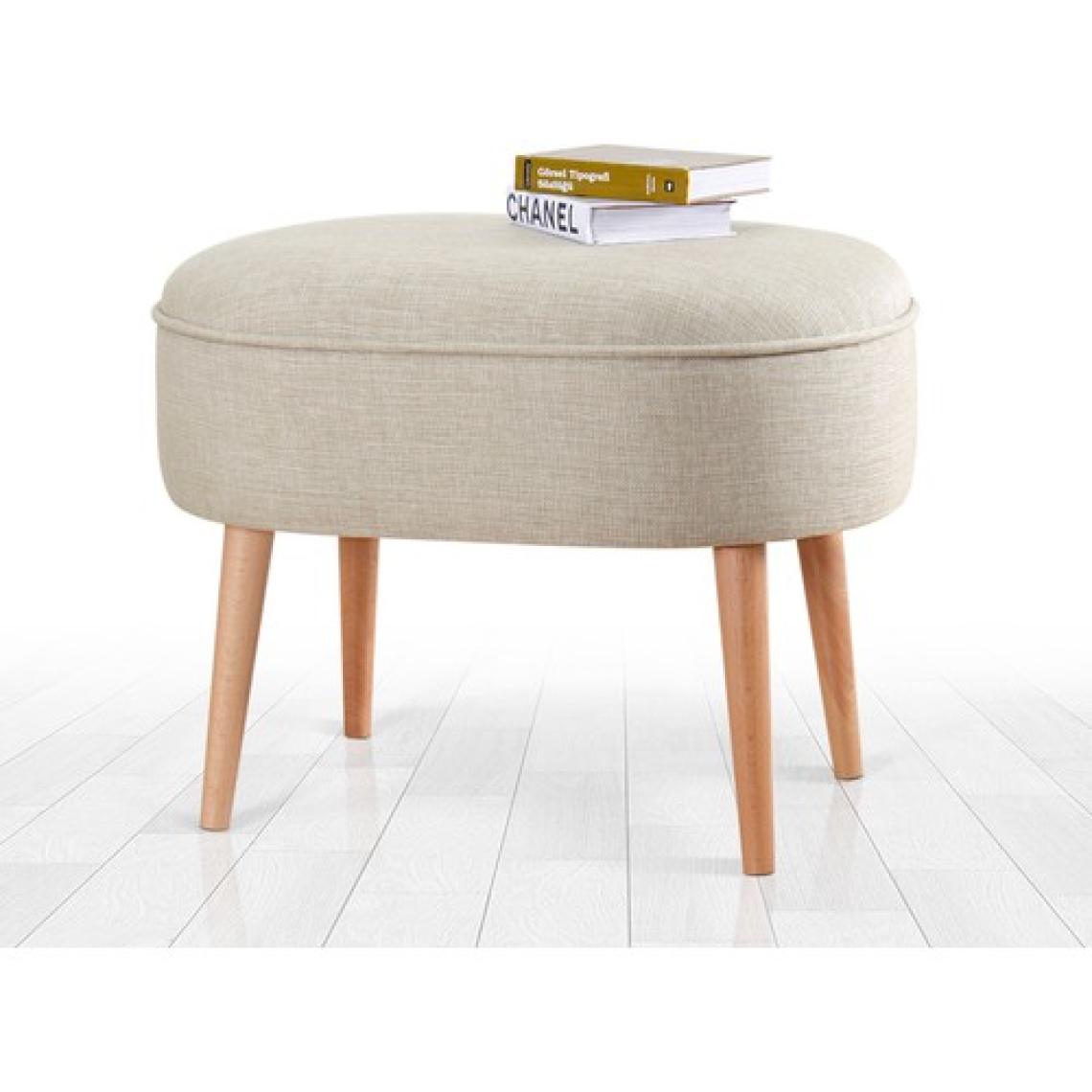 Lorence Home Timoon Puf  Krem