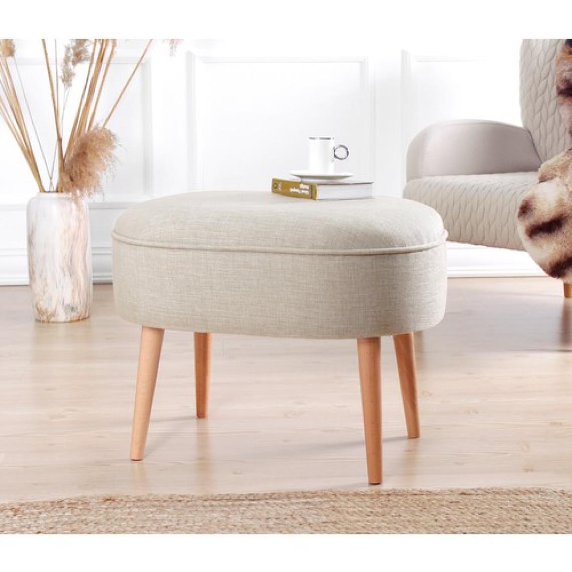 Lorence Home Timoon Puf  Krem