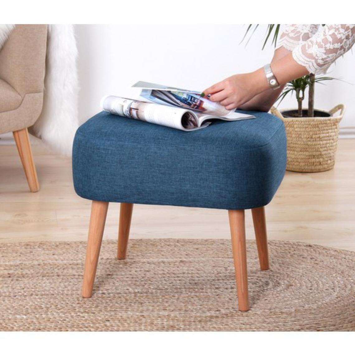 Lorence Home Parrot Puf - Mavi