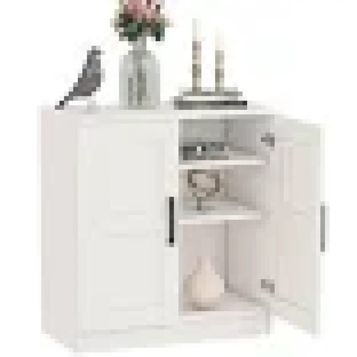 Dekorex KNS-104-Beyaz 2 Kapaklı Konsol