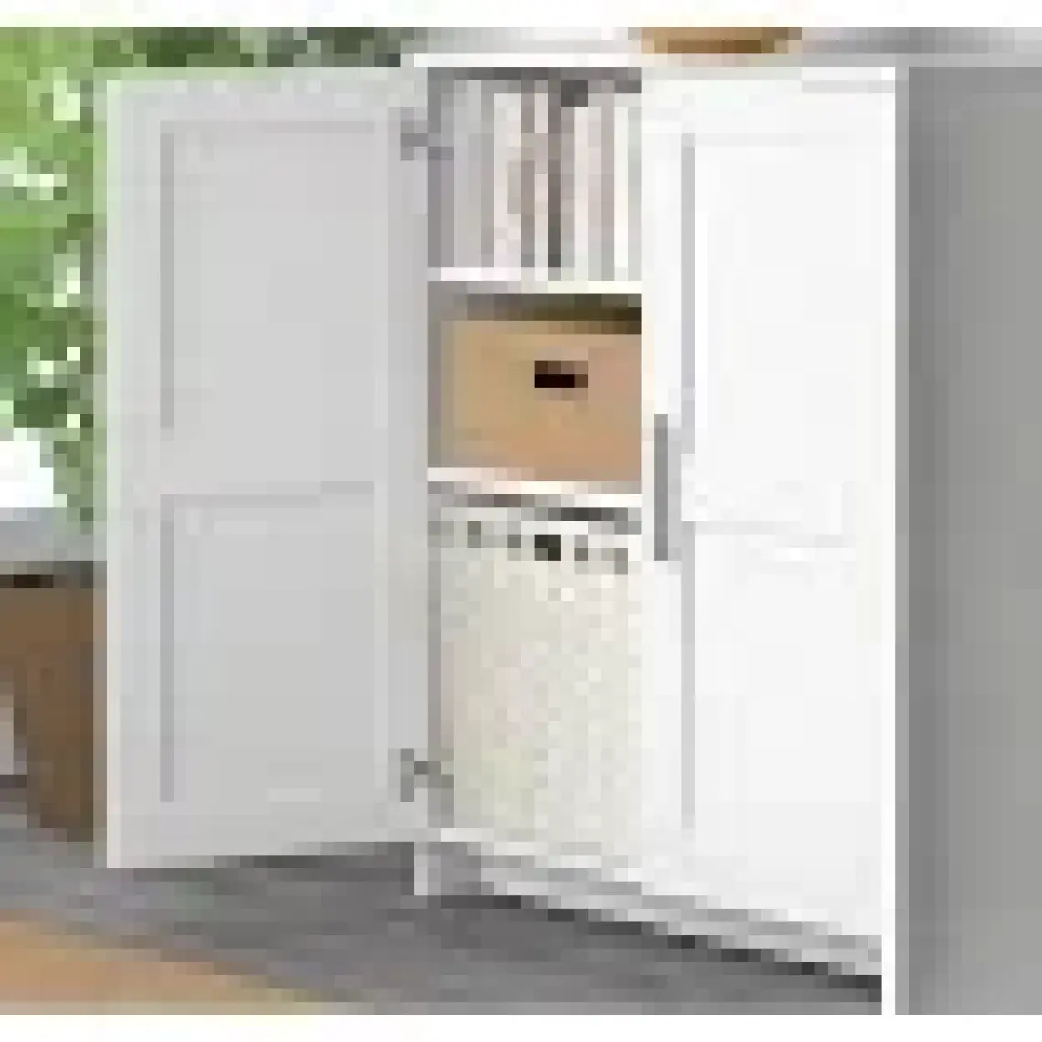 Dekorex KNS-104-Beyaz 2 Kapaklı Konsol