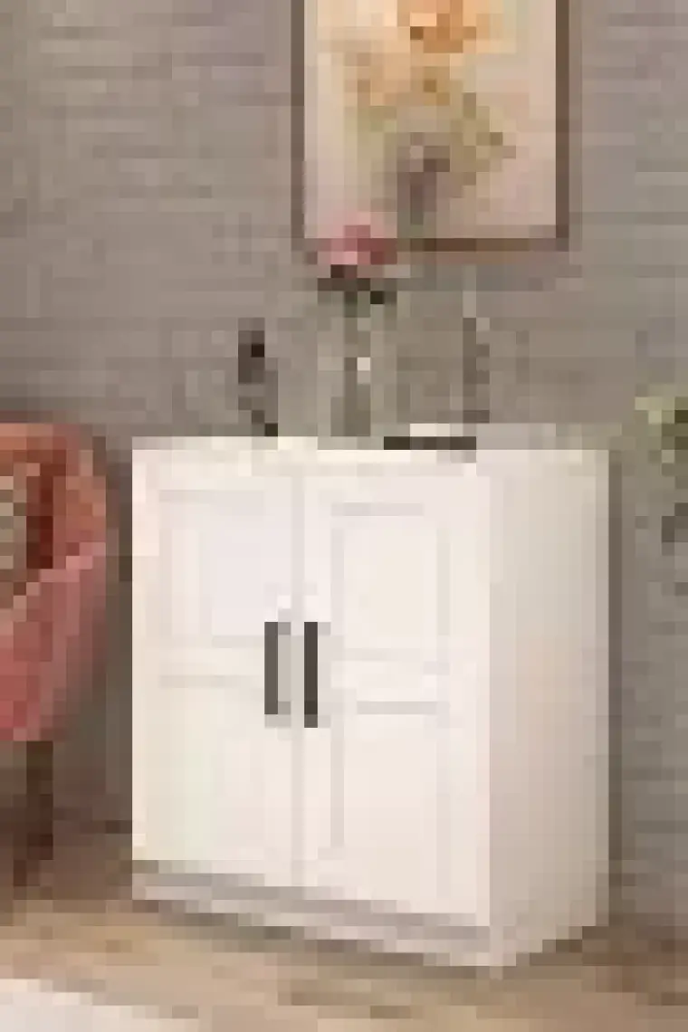 Dekorex KNS-104-Beyaz 2 Kapaklı Konsol
