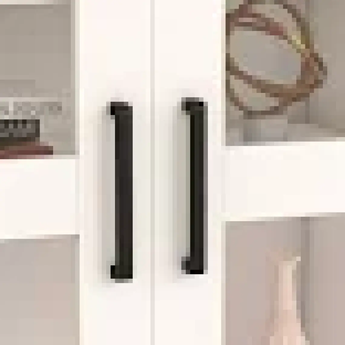 KNS-204-K-Beyaz Camlı 4 Kapaklı Konsol
