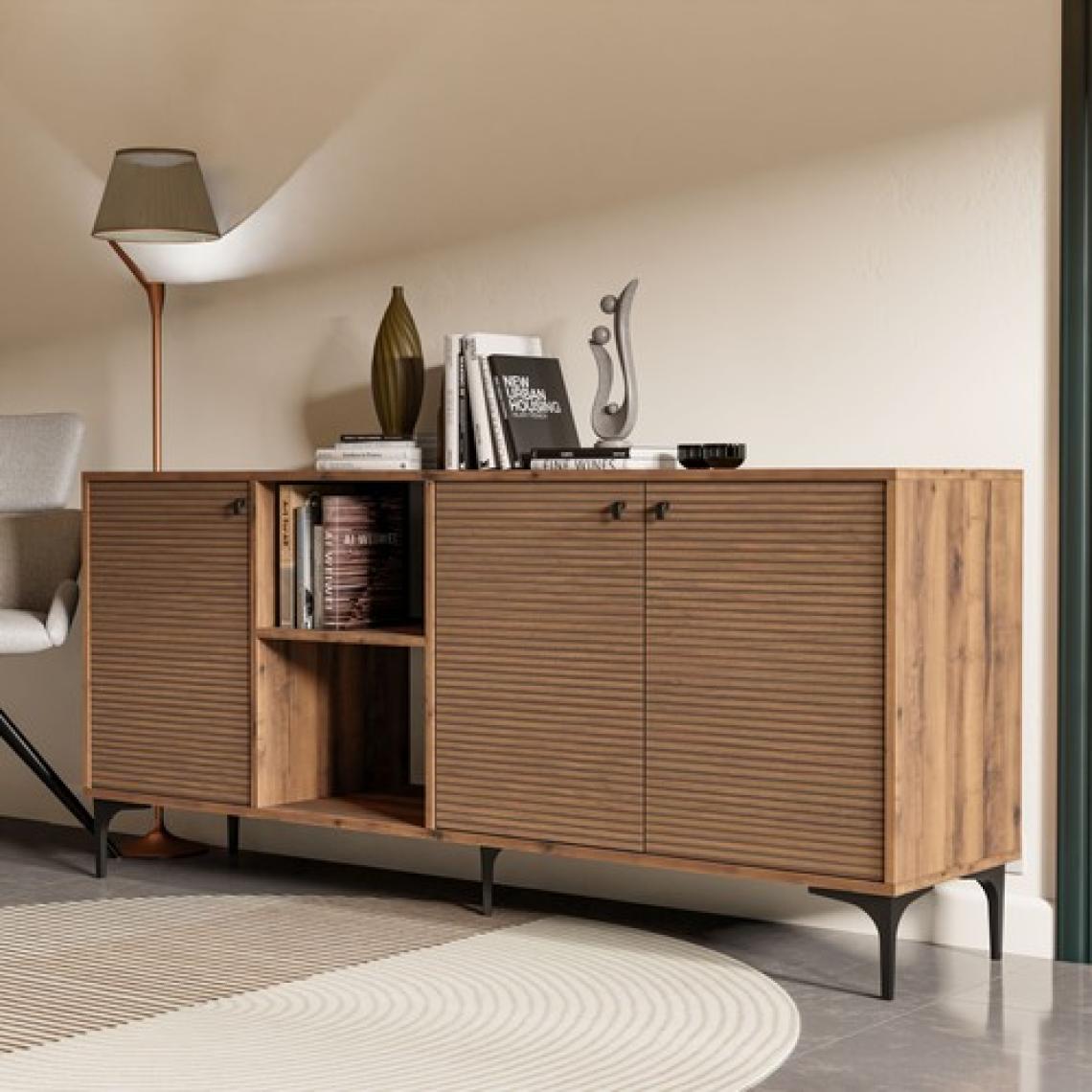 Mezza 1680 Vision Modern Konsol 180 Cm Hat - Kaplan Rengi