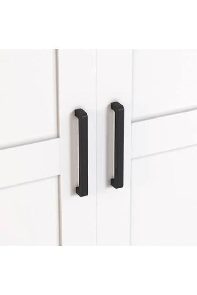 Dekorex KNS-304-K-Beyaz 6 Kapaklı Camlı Konsol