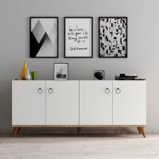 Tanmob Modern Konsol Beyaz  Çam  KSL0103