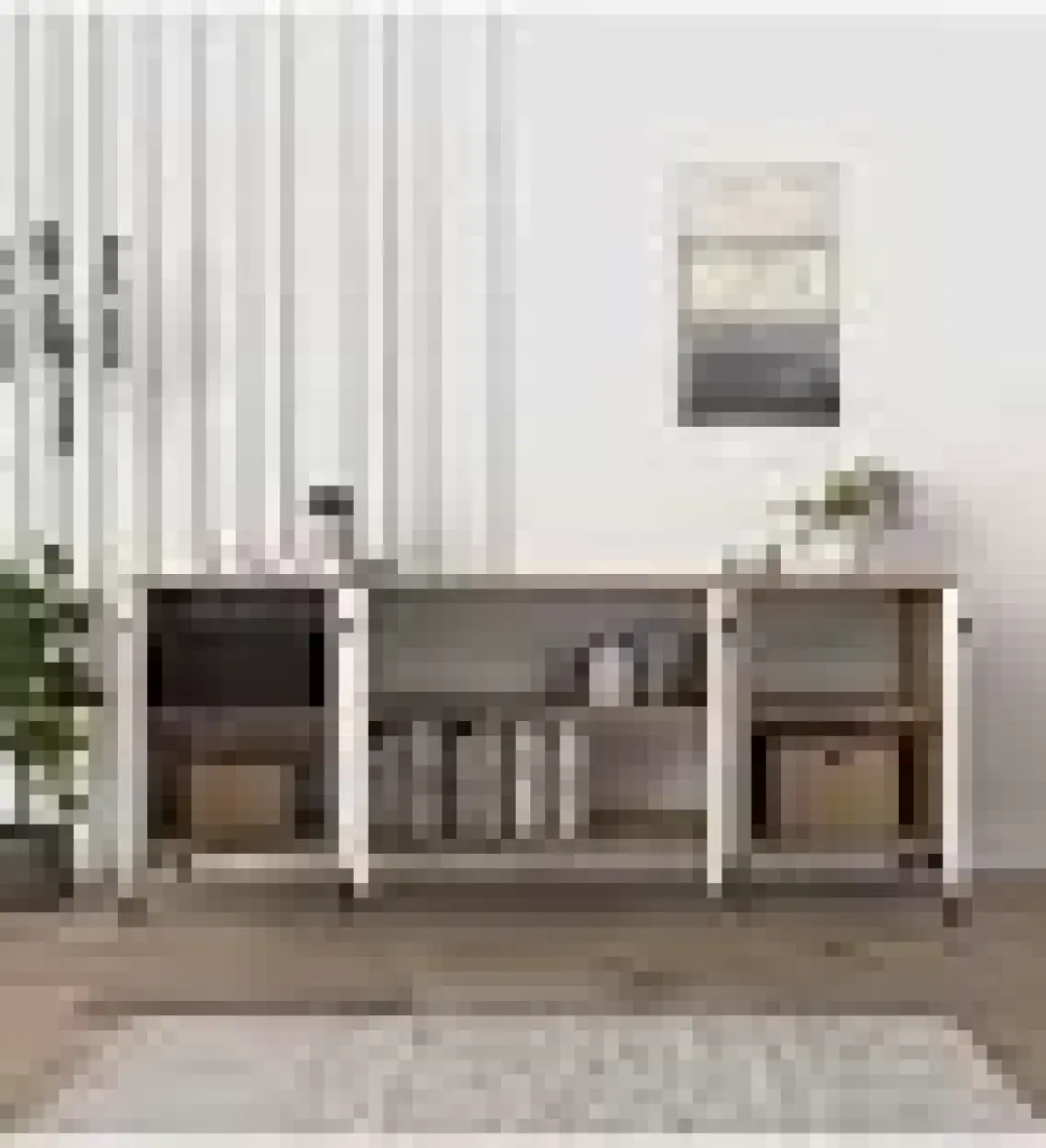 Cool Home Eylül Modern Konsol 180 cm  Sepet-Beyaz
