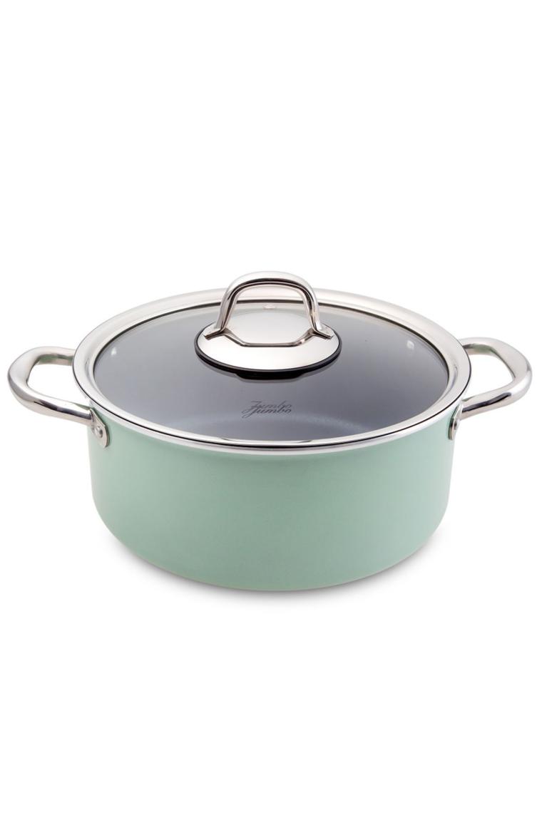 Mint Green 7 Parça Granit Tencere Seti