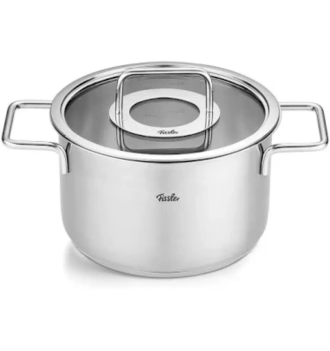 Fissler Pure Collection 9 Parça Cam Kapak Çelik Tencere Seti