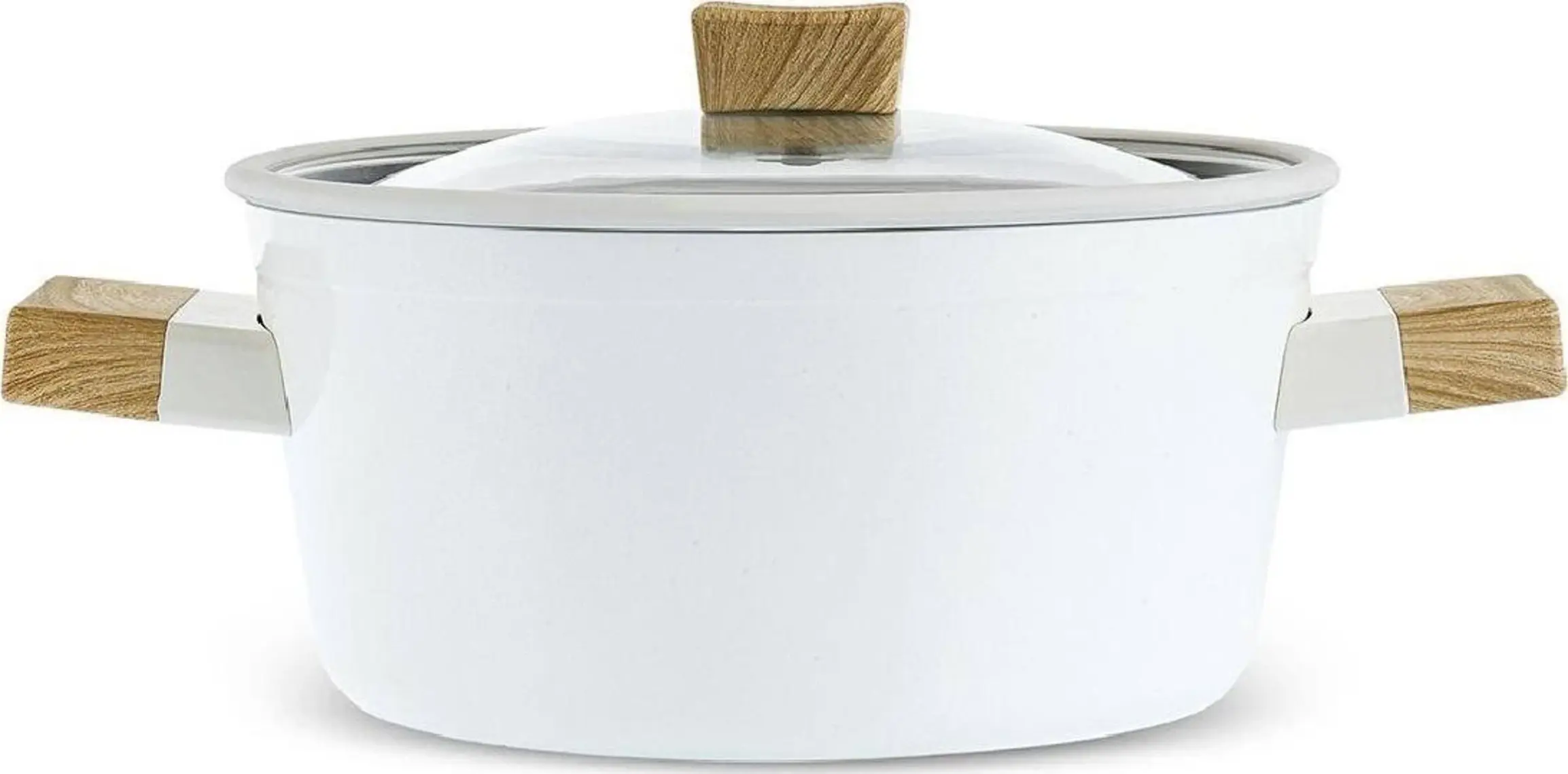 Swiss Crystal Creamy Wood Tencere 24 cm