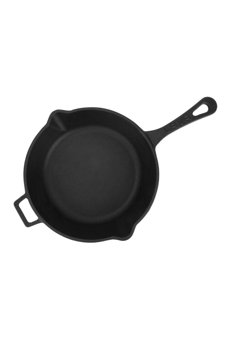 Döküm Yuvarlak Kızartma Tavası Döküm Demir Yekpare Saplı. ÇAP(Ø)24CM