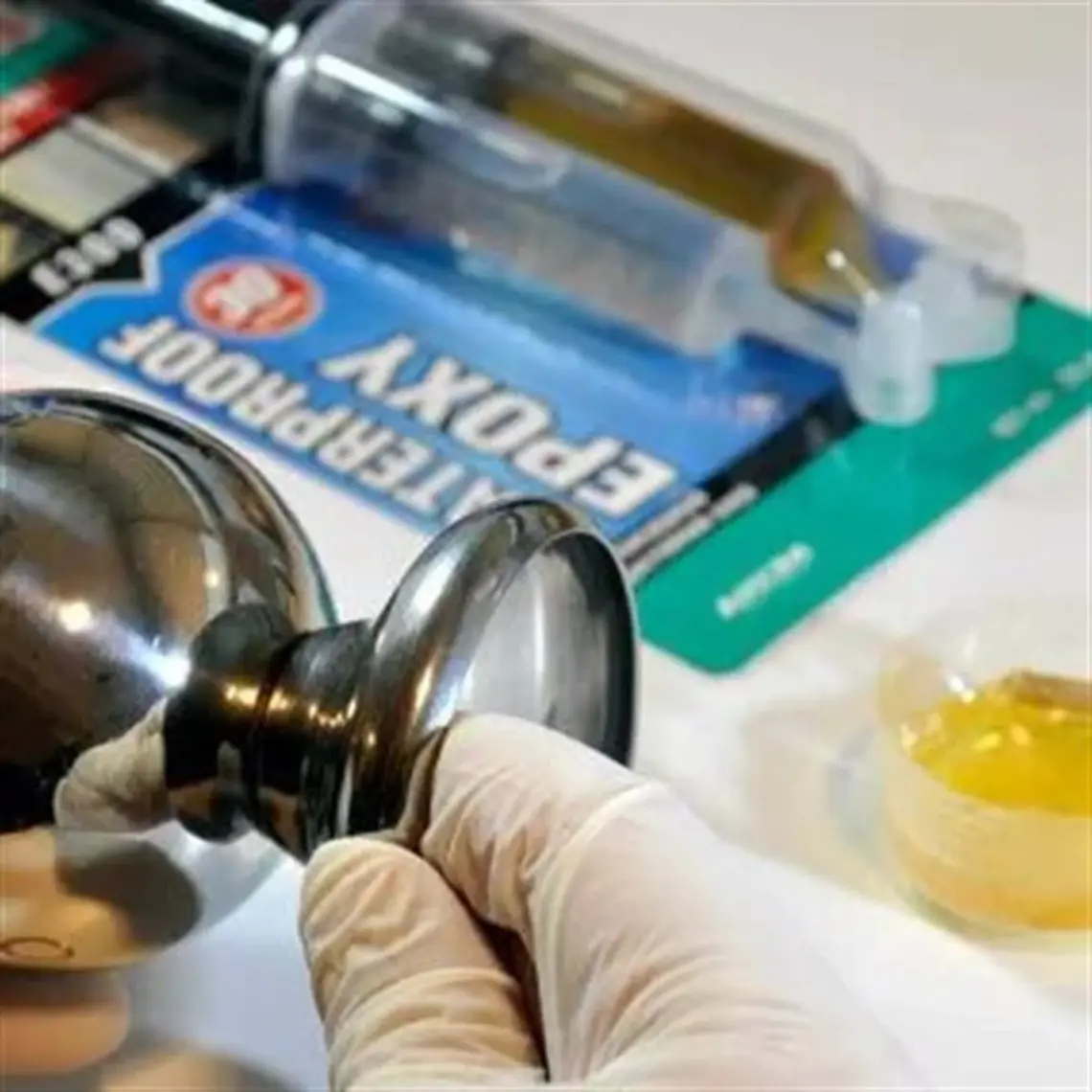 Akfix E350 Epoksi Çelik Yapıştırıcı Şırınga 25 ml Siyah