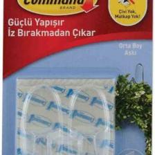 17091 Command Orta Boy Şeffaf Askı