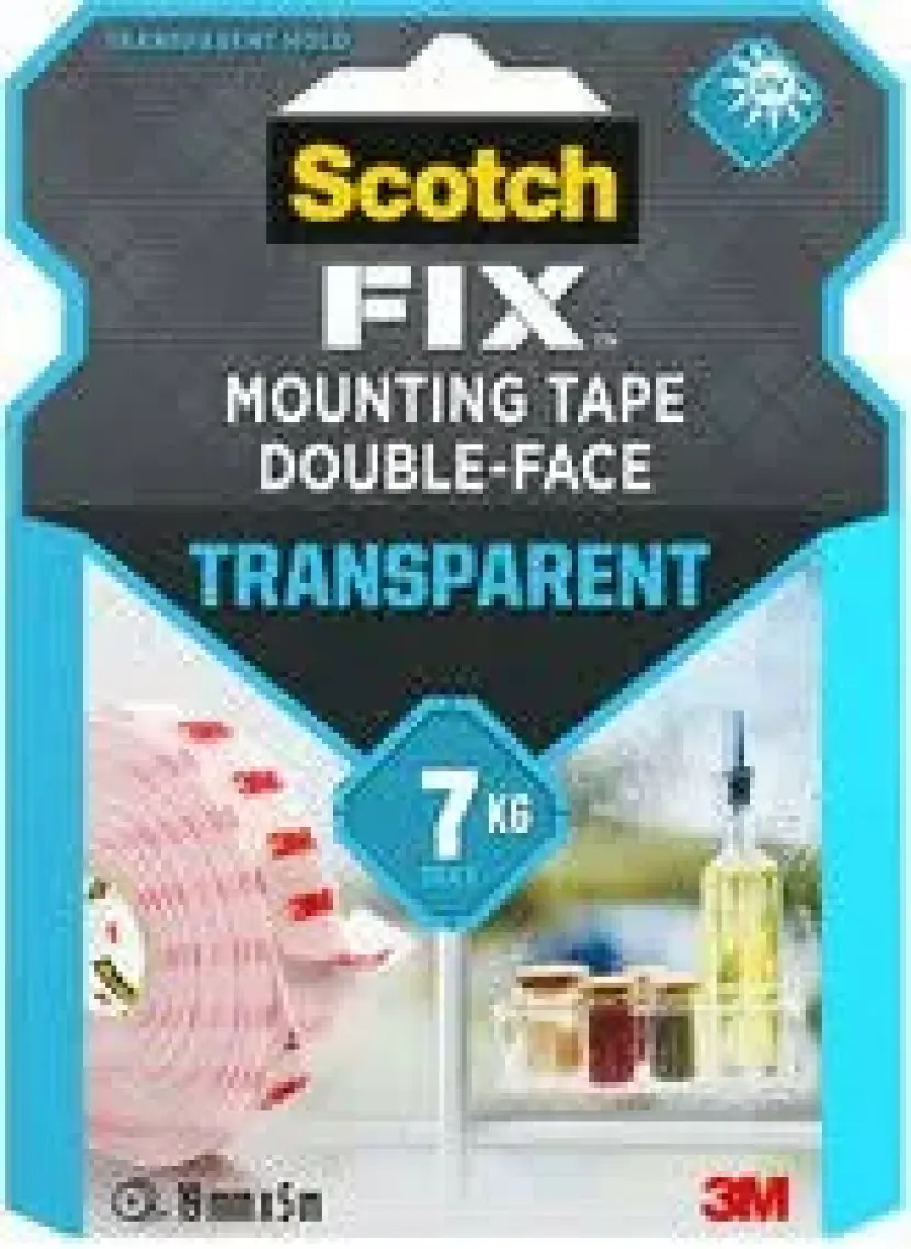 Scotch Şeffaf Montaj Bandı 19 mm x 1 5m