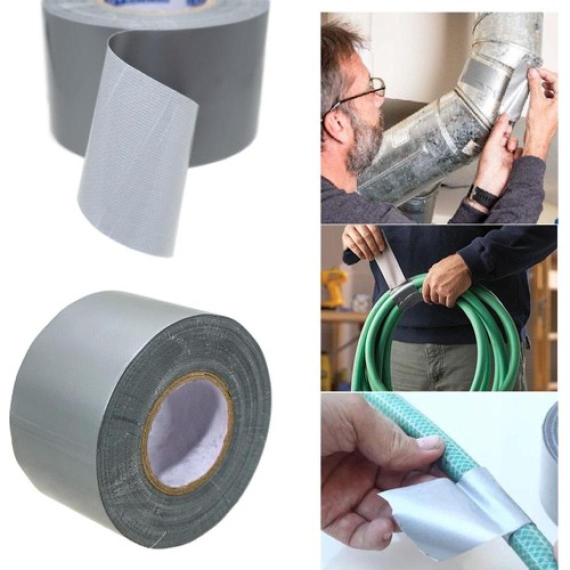Titi 6123 Duct Tape Tamir Bandı Kanal Bandı 48 mm x 20 Mt Gri (70 Mesh)