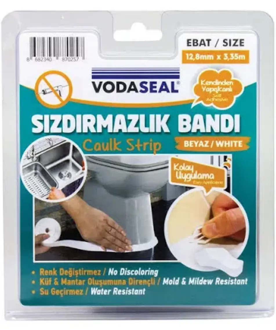 Vodaseal Mutfak-Banyo-Lavabo Sızdırmazlık Bandı