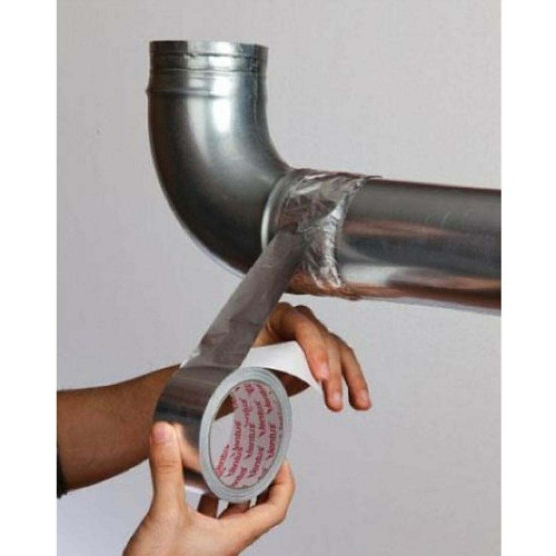 Bondit Alüminyum Folyo Bant Takviyeli Yanmaz Soba Bandı 48 mm (5 Metre)