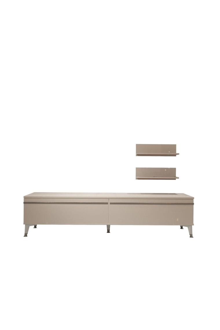 Eko 4 Mdf Std Silver Tv Ünitesi Tv Sehpası - Parlak Beyaz