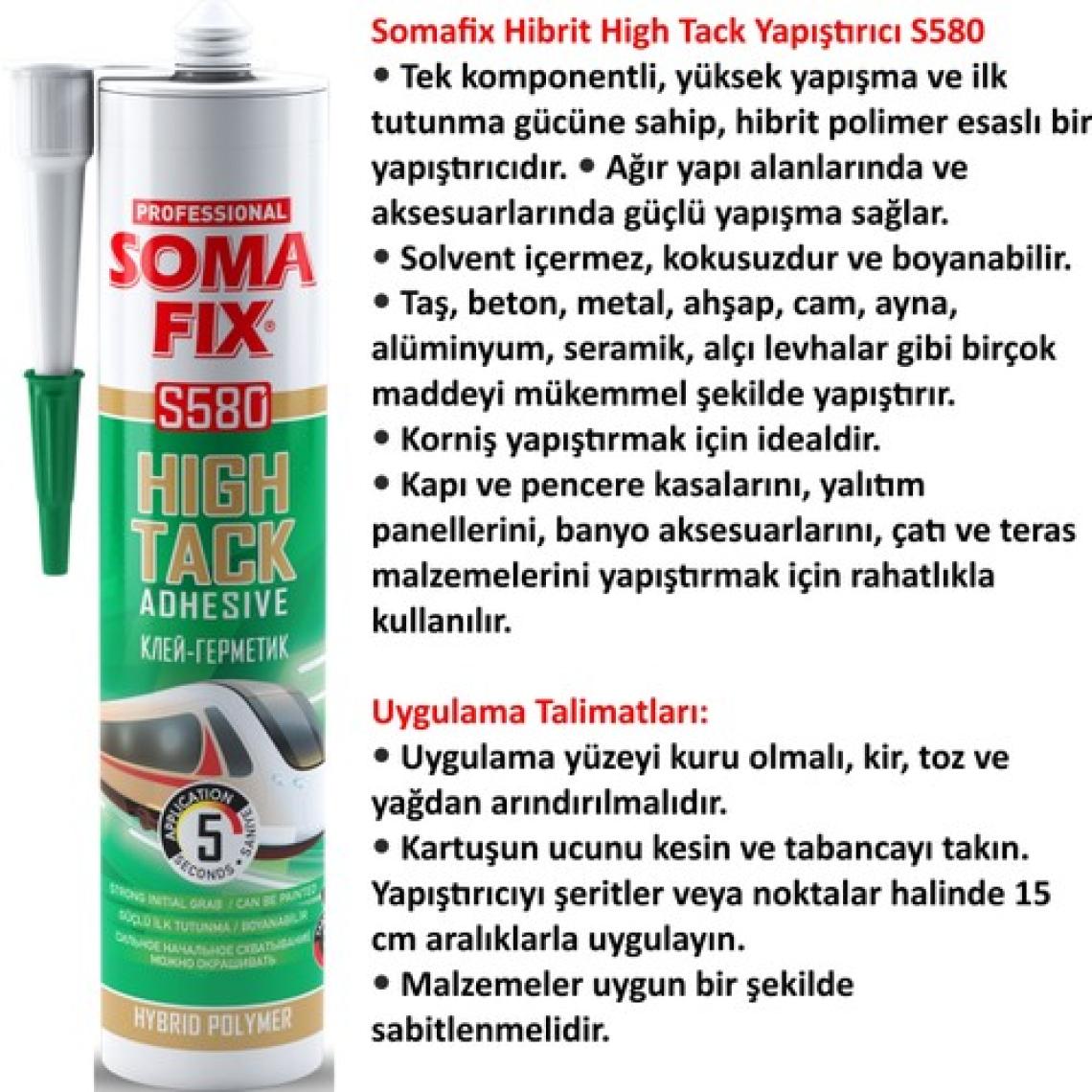 Somafix S580 High Tack Hibrit Yapıştırıcı
