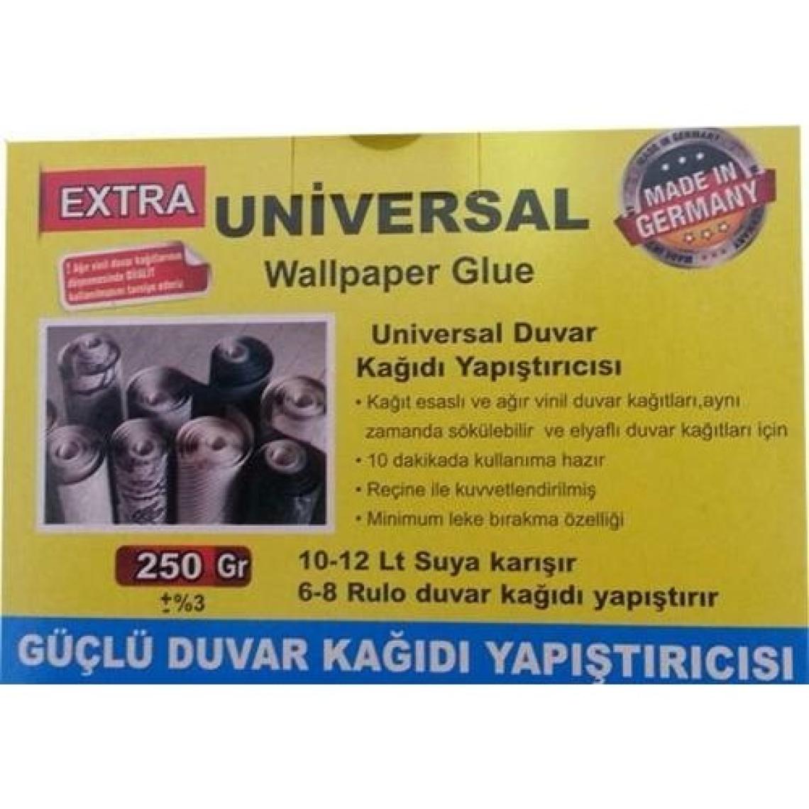 Renkli Duvarlar Universal Extra 250gr. Güçlü Duvar Kağıdı Tutkalı