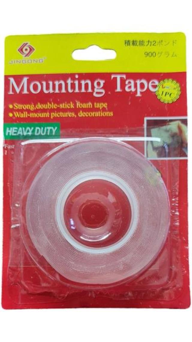 Tuhafiyecimiz Şeffaf Çift Taraflı Bant,çift Taraflı Yapışkan Bant Şeffaf 19MM x 4m (4 Metre )