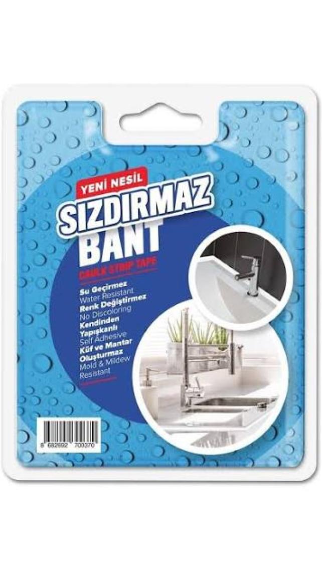 Boss Tape Güçlü 3M Yapışkanlı Küvet Lavabo Duşakabin Su Sızdırmaz Kenar Bandı En:38mm Boy:3,35mt PVC