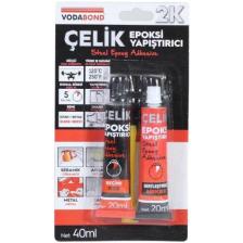 Vodabond Seramik Ahşap Metal Plastik Cam Çelik Epoksi Yapıştırıcı 20+20 ml