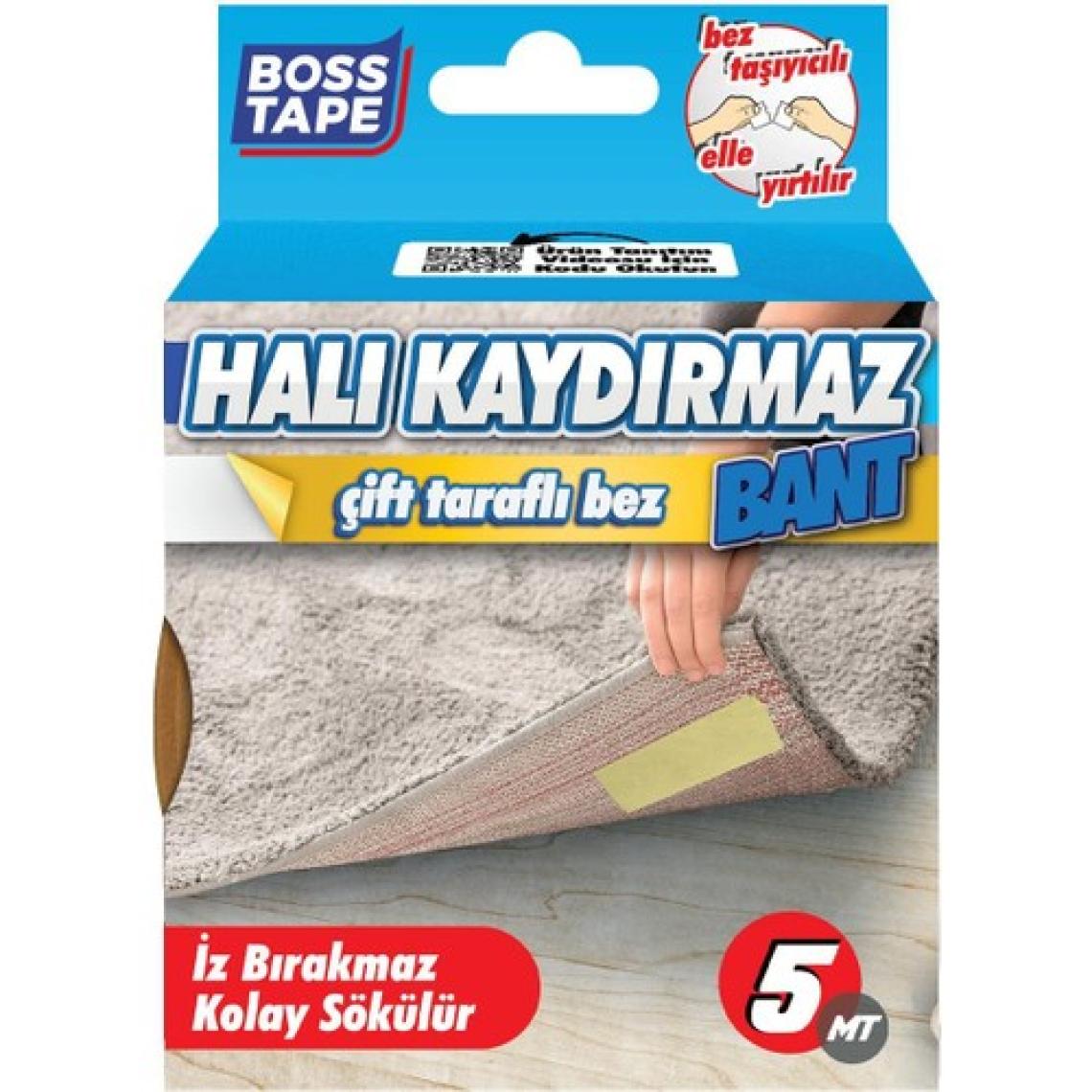 Boss Tape Halı Kilim Kaydırmaz Bant Halı Sabitleme Bandı En:25mm Boy:5mt