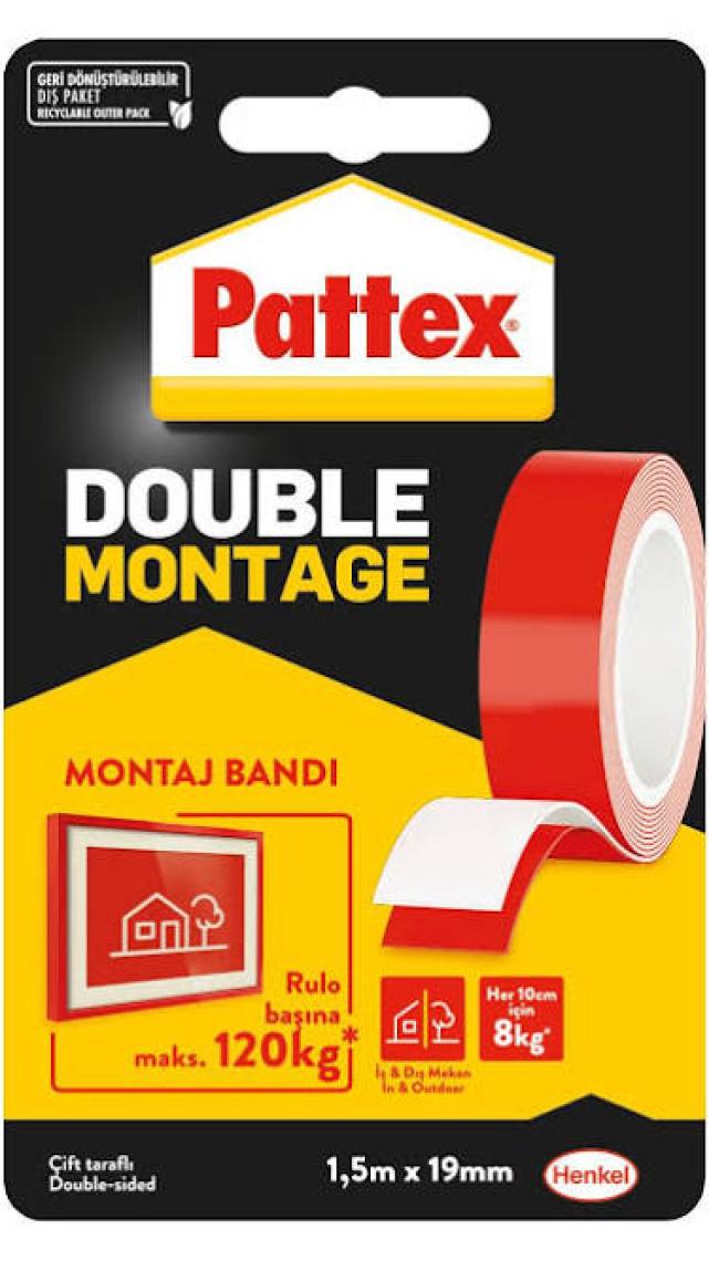 Pattex Double Montage Çift Taraflı Sünger Bant 120 Kg