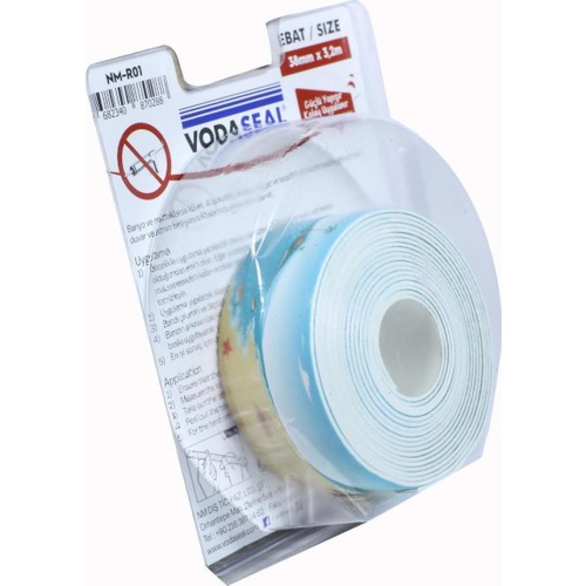 Vodabond Banyo Küvet Mutfak Kenar Sızdırmazlık Bandı Deniz 38 mm x 3,2 Metre