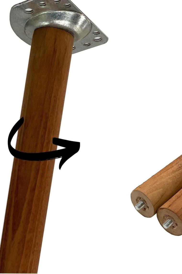 Penta Ahşap Ayaklı Ceviz 140 Cm Tv Sehpası