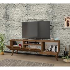 Penta Ahşap Ayaklı Ceviz 140 Cm Tv Sehpası