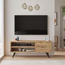 Cloud Tv Ünitesi Tv Sehpası Ahşap Ayaklı 110cm Çam Cd1-a