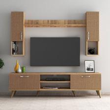 Mega 180 Lik Kapaklı Raflı Tv Ünitesi Çam Hazeran Kapaklı - Tvu0204