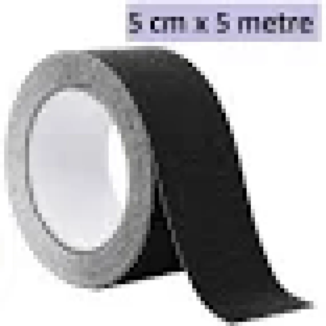 ALMITAL 5 cm x 5 Metre Merdiven, Zemin, Rampa Için Kaydırmaz Bant, Yapışkanlı Kaymaz Bant Siyah