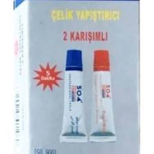 Alcon Baybond Çelik Yapıştırıcı Ikiz Tüp Hızlı ve Dayanıklı Yapıştırıcı 20 gr