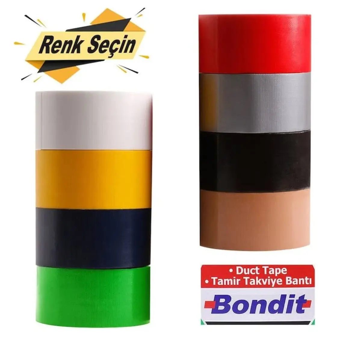 Bondit Tamir Bandı 48 mm x 10 mt Duct Tape Takviye Bant
