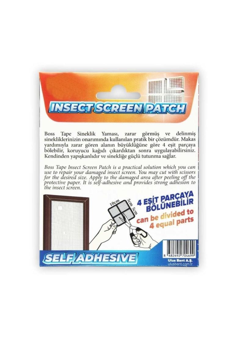 Geseus Sineklik Yaması Sineklik Tamir Bantı Kendinden Yapışkanlı 10X10CM 4AD X2 Paket