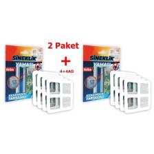 Geseus Sineklik Yaması Sineklik Tamir Bantı Kendinden Yapışkanlı 10X10CM 4AD X2 Paket
