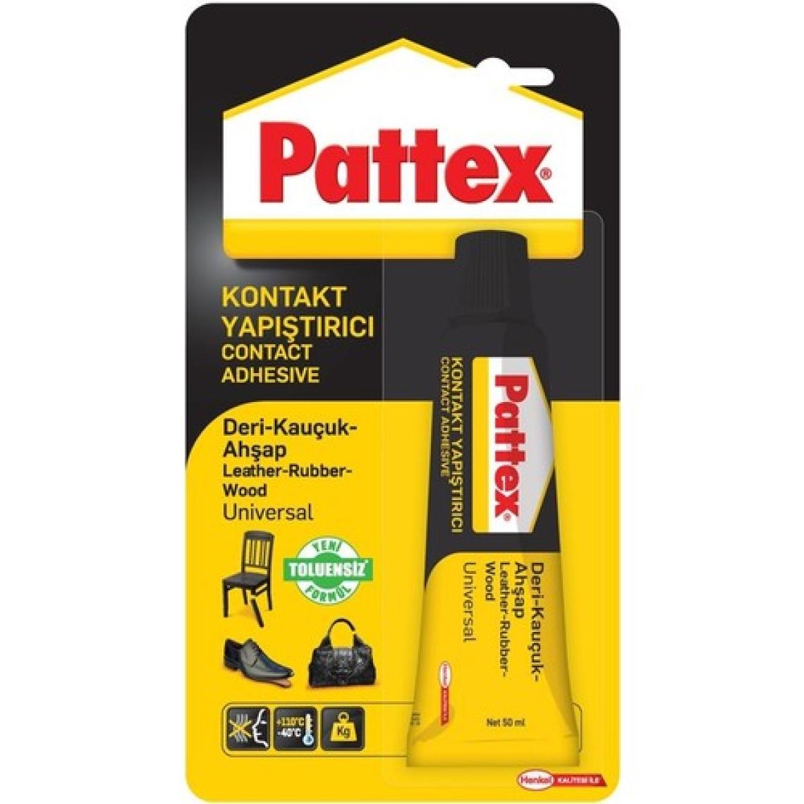 Pattex Deri / Kauçuk / Ahşap Yapıştırıcı 50 gr Tüp